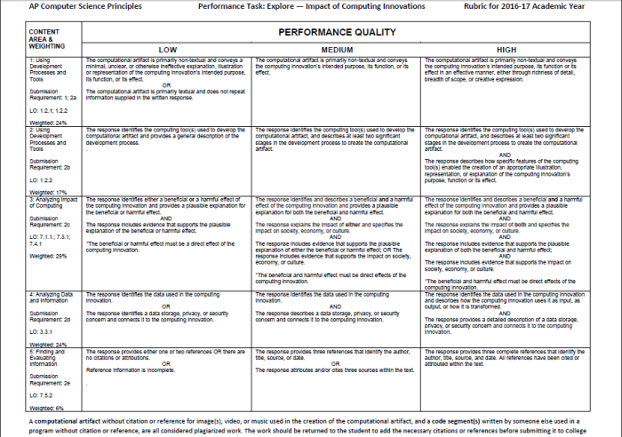 Ap csp performance task requirements