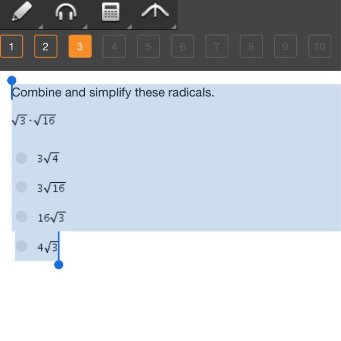 Radicals simplify