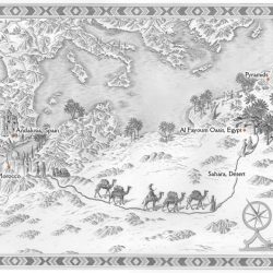 The alchemist santiago's journey map