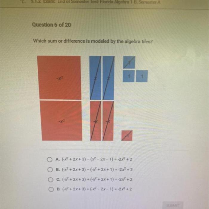 Correct answer solved modeled sum algebra