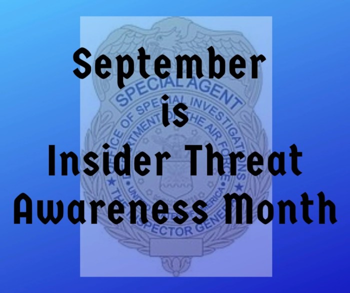 Only insider threat indicators observed during