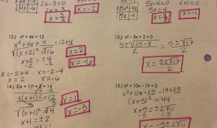 Unit 1 test study guide algebra basics answer key