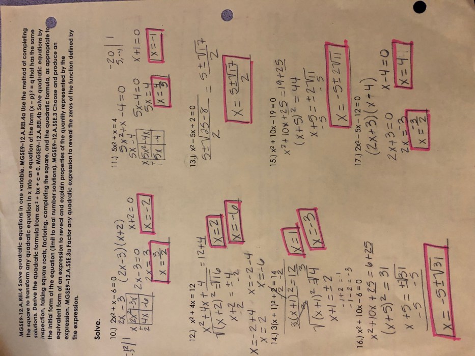 Unit 1 test study guide algebra basics answer key