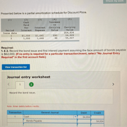 Amortization partial presented schedule interest paid below cash solved pizza decrease transcribed problem premium text been show has